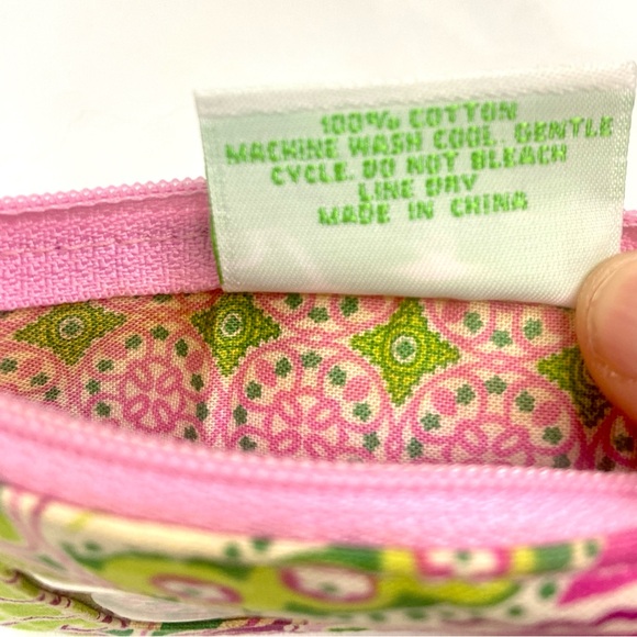 Vera Bradley Zip ID holder coin purse wallet retired "Pinwheel Pink" pattern - Picture 6 of 11